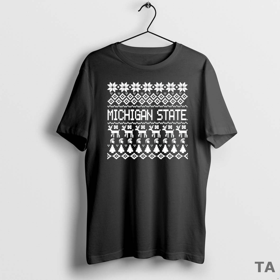 Top Michigan State Spartans Holiday Ugly Christmas T Shirt Sweater