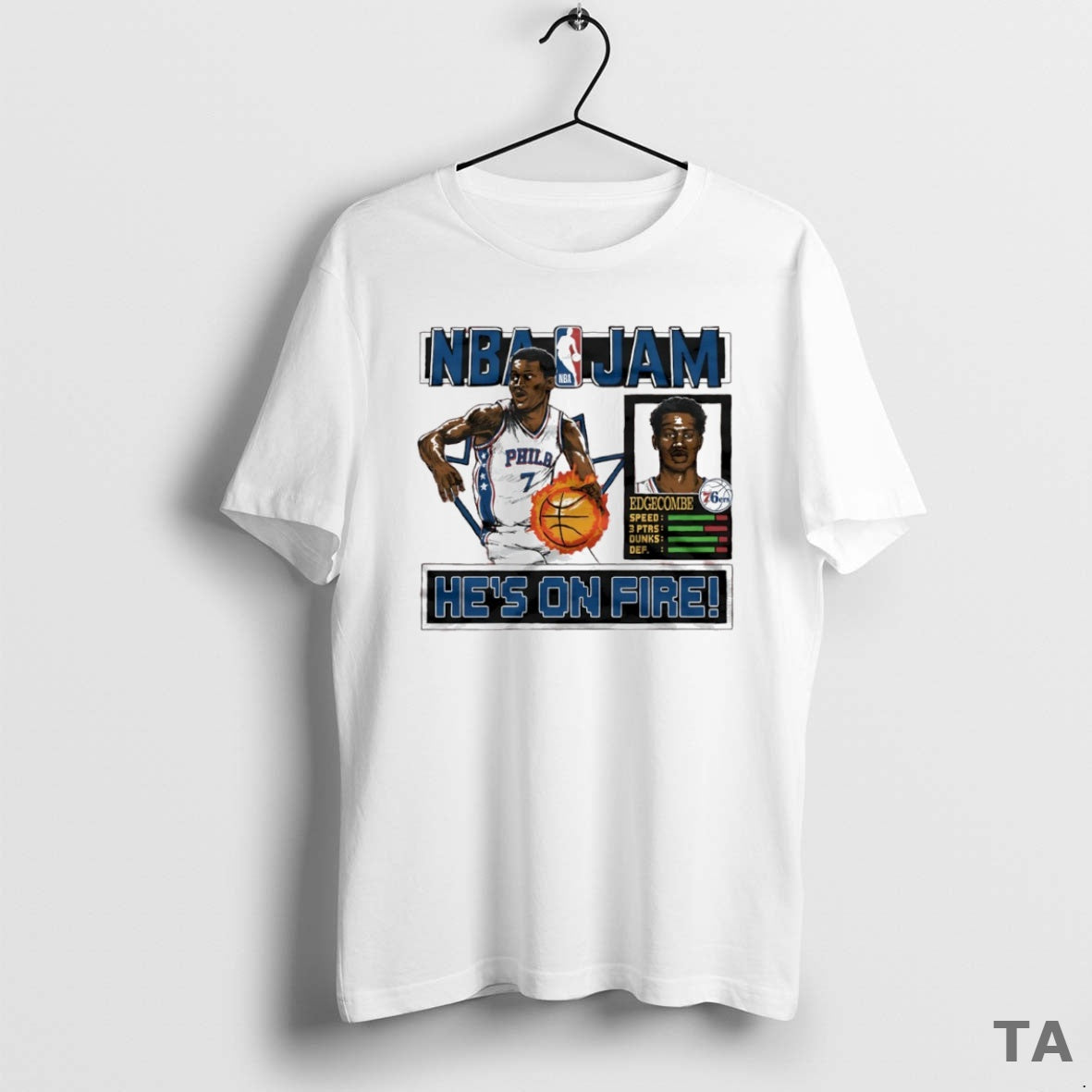 Top Nba Jam Philadelphia 76ers V J T Shirt Sweater