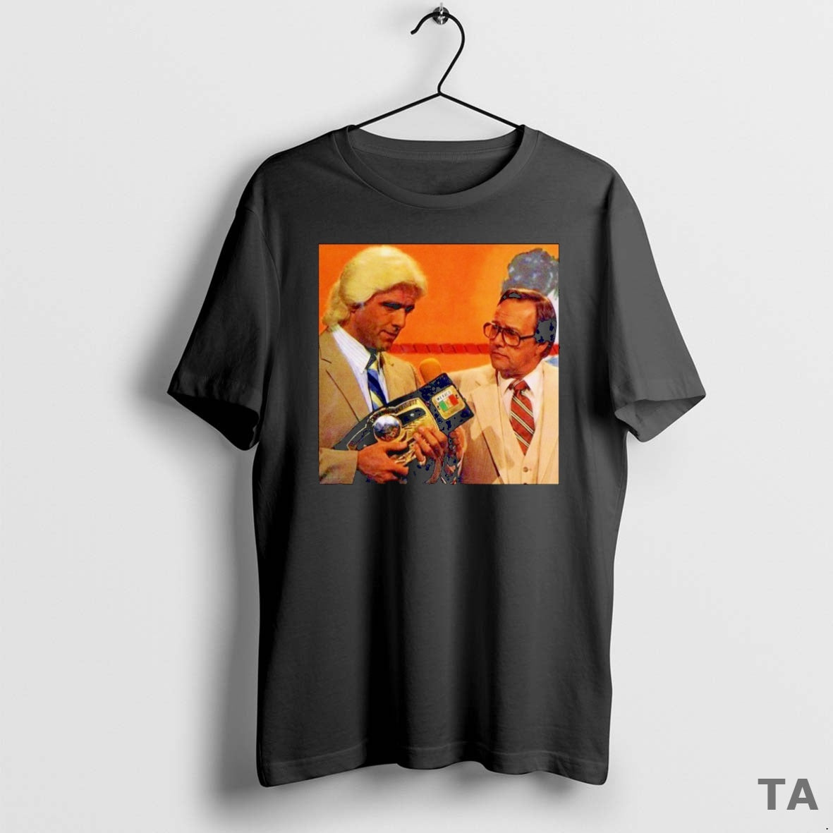Top Nature Boy And Gordon Solie 80s Wrestling T Shirt Sweater