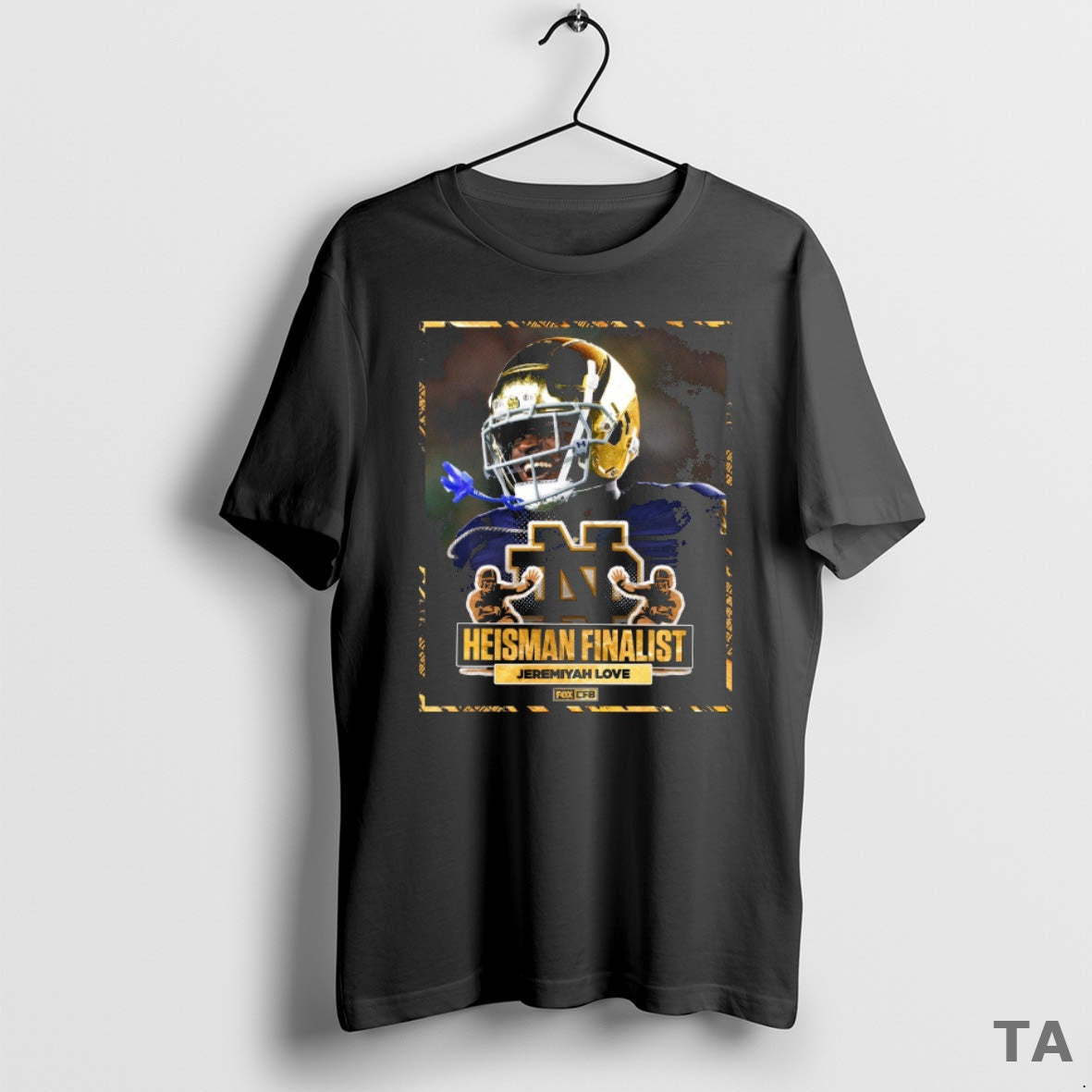 Top Notre Dame Fighting Irish Jeremiyah Love 2025 Heisman Trophy T Shirt Sweater