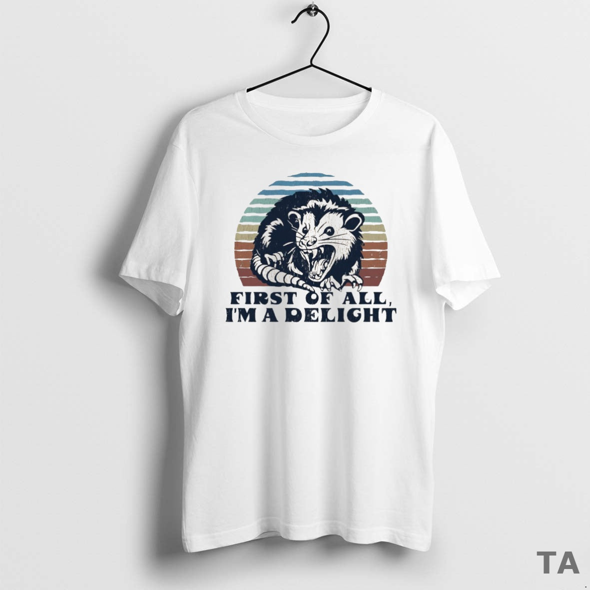 Top Opossum First Of All Im A Delight Circle T Shirt Sweater