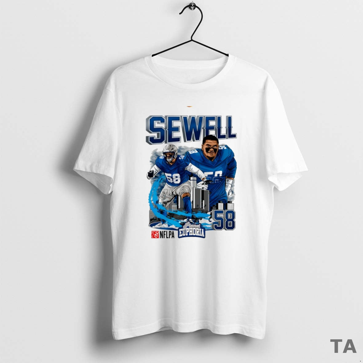 Top Penei Sewell 58 Detroit Lions Football Comic Circle