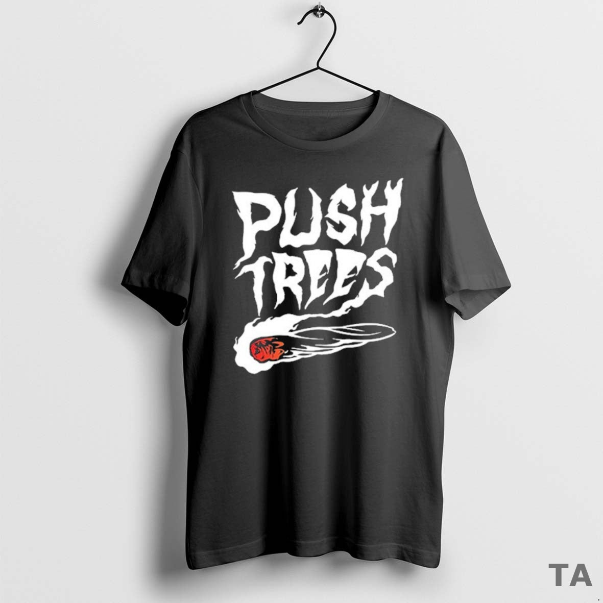 Top Push Trees The Somethings Burning Smoking T Shirt Sweater