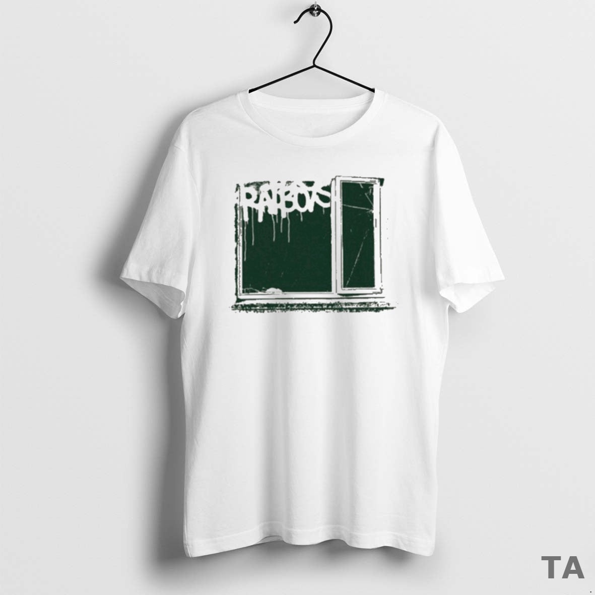 Top Ratboys Beige Cracked Window T Shirt Sweater