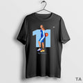 Top Rj Robinson 11 Blue Mountain Toppersl Basketball Signature T Shirt Sweater