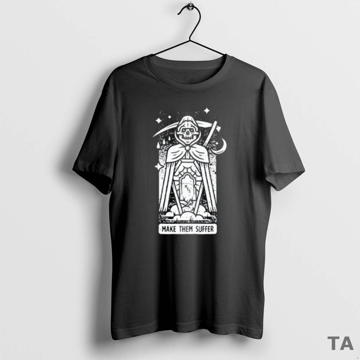 Top Set It Off Make Them Suffer Coffin Grim Reaper T Shirt Sweater
