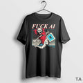 Top Skeleton Fuck Ai Support Human Artists T Shirt Sweater