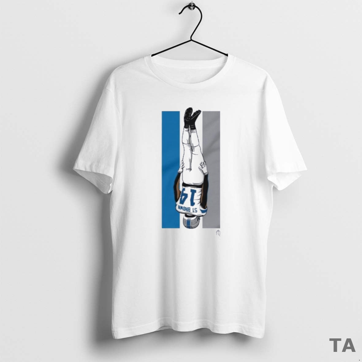 Top St Brown Celly Racing Stripe T Shirt Sweater