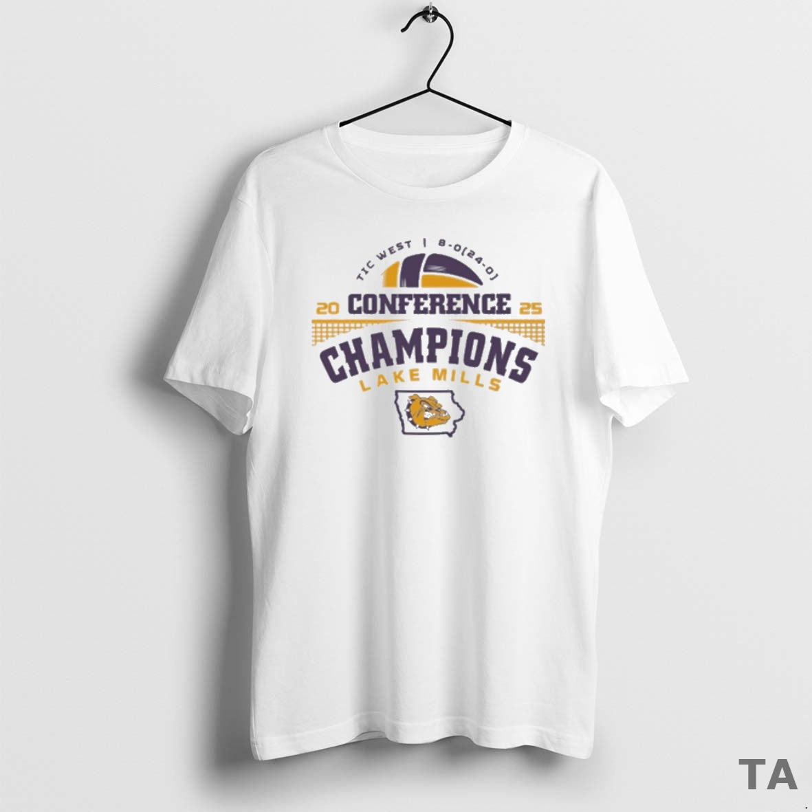 Top Tic West Conference Champions Lake Mills Volleyball 2025 T Shirt Sweater