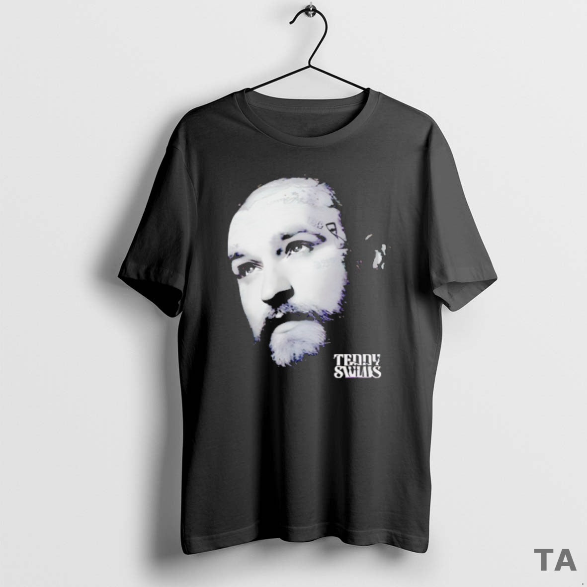 Top Teddy Swims Big Head Black Vintage T Shirt Sweater