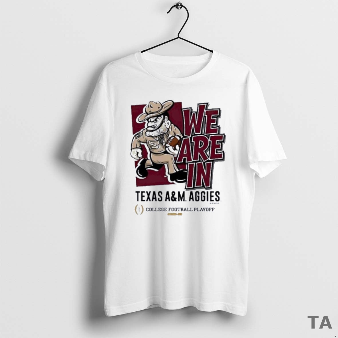 Top Texas Am Aggies We Are In 2025 Cfp Bound Mascot T Shirt Sweater