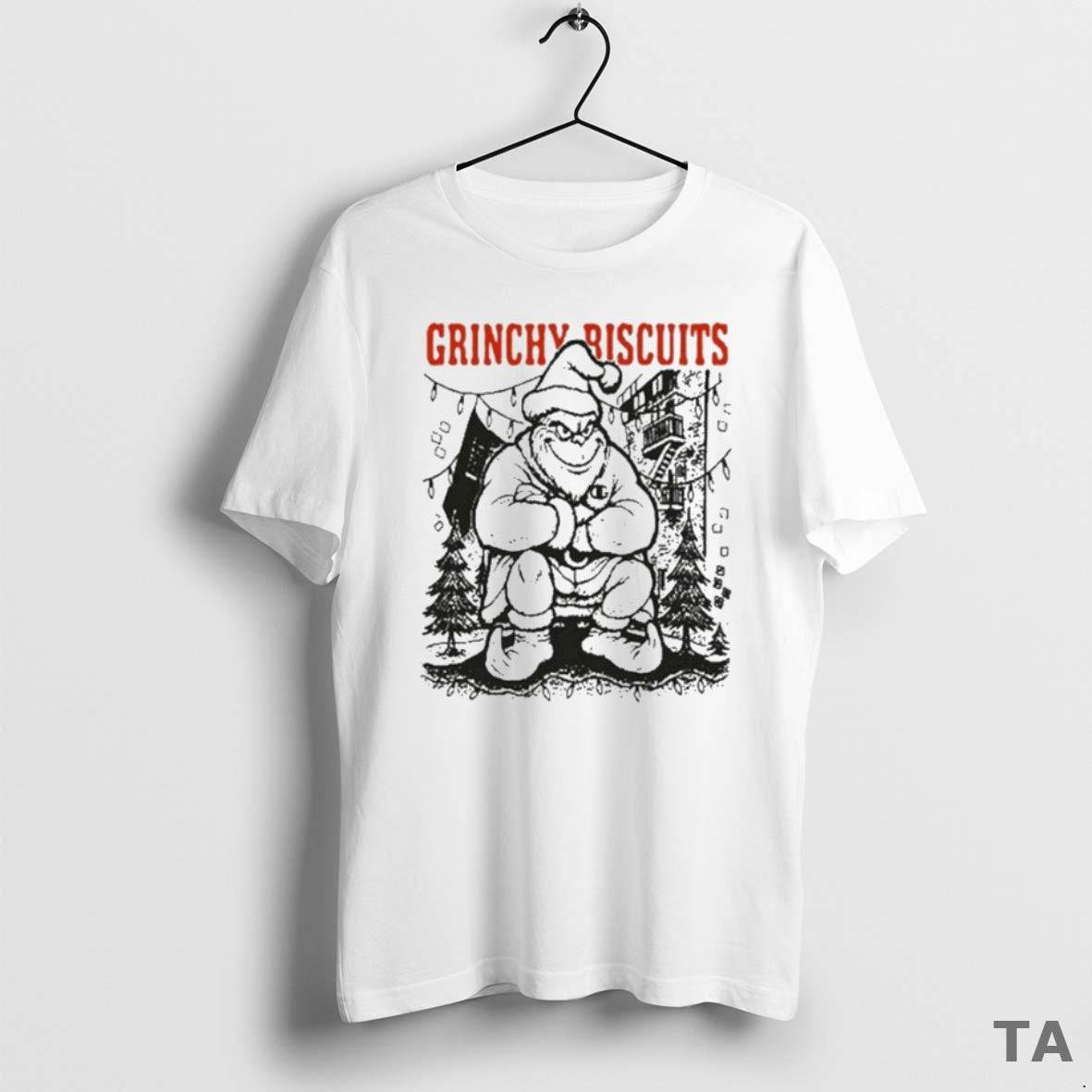 Top The Grinch Grinchy Riscuits Christmas T Shirt Sweater