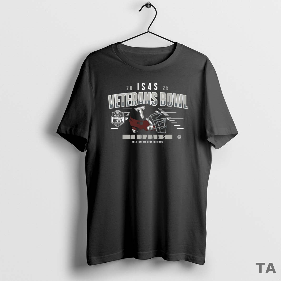 Top Troy Trojans 2025 Veterans Bowl Helmet Bound T Shirt Sweater