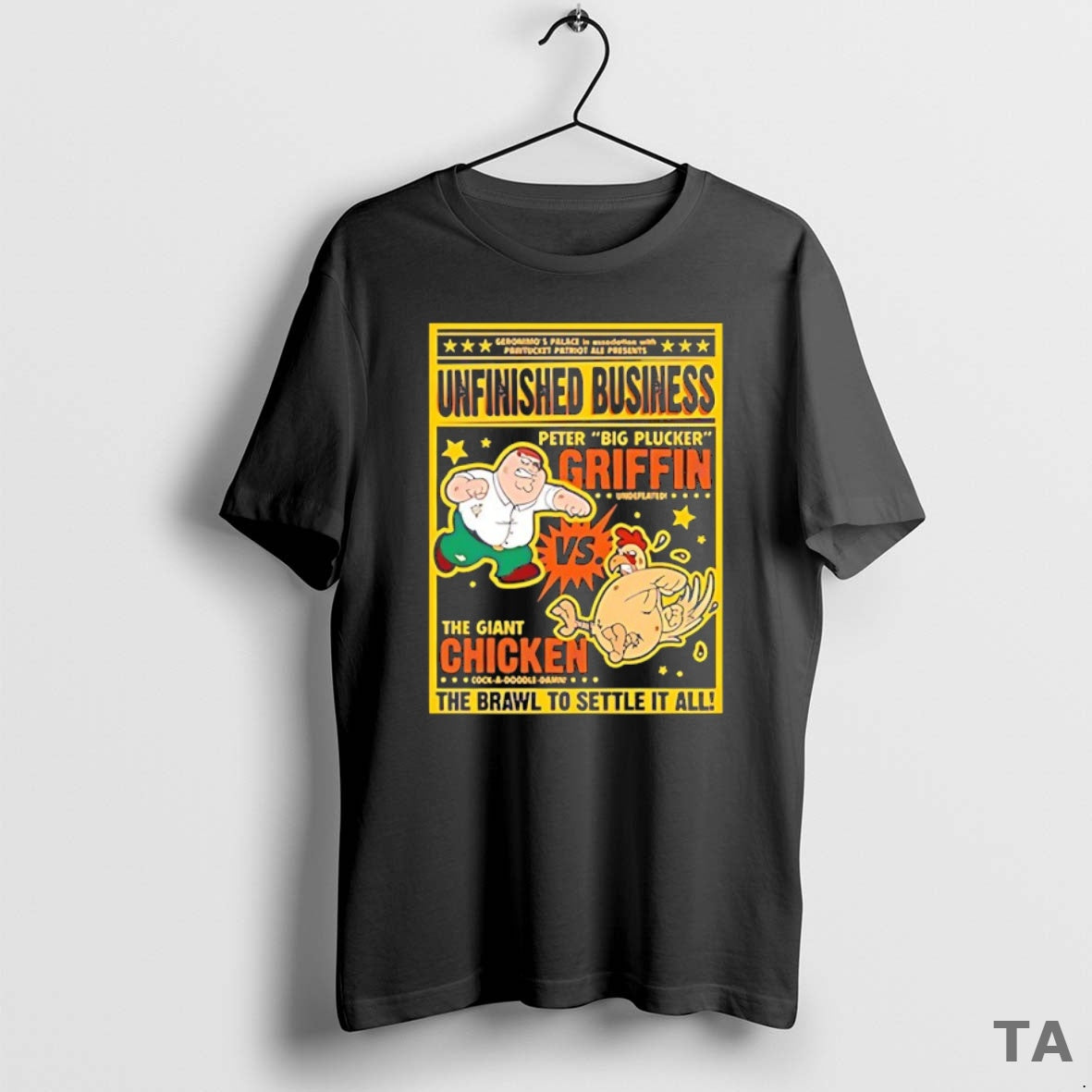 Top Unfinished Business Peter Griffin Vs Giant Chicken T Shirt Sweater