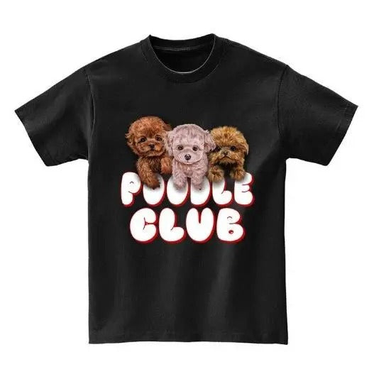 Toy Poodle Club Cute Tea Cup Puppy Baby Dog Short Sleeve Made USA