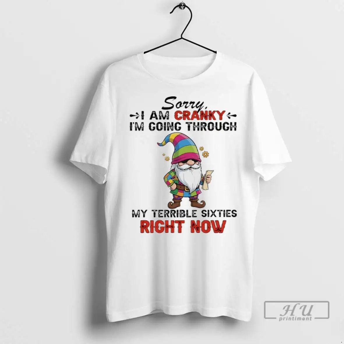 Trending Gnome Sorry I Am Cranky Im Going Through My Terrible Sixties Right Now