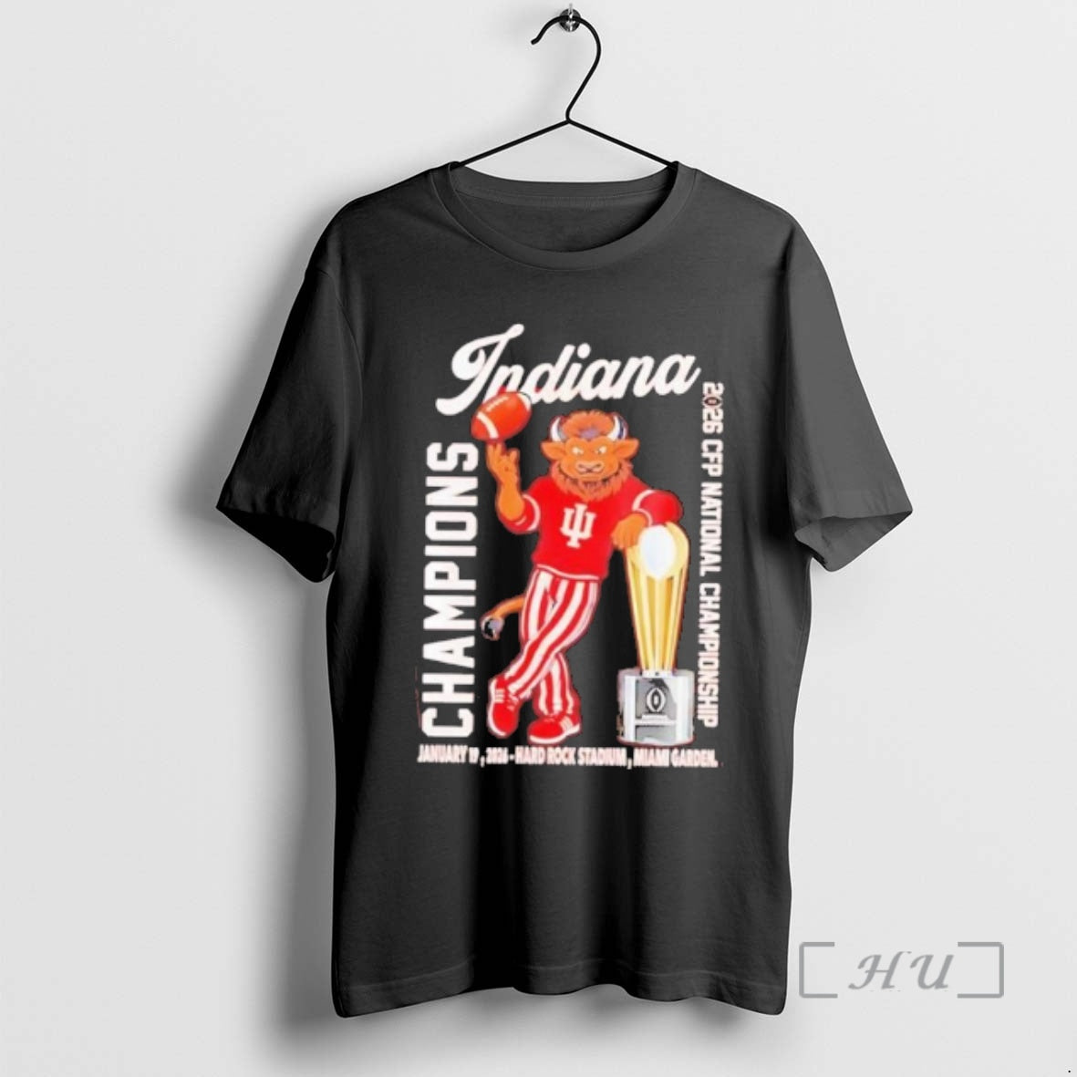 Trending Iu Football Cfp National Champions 2026 First Time Mascot