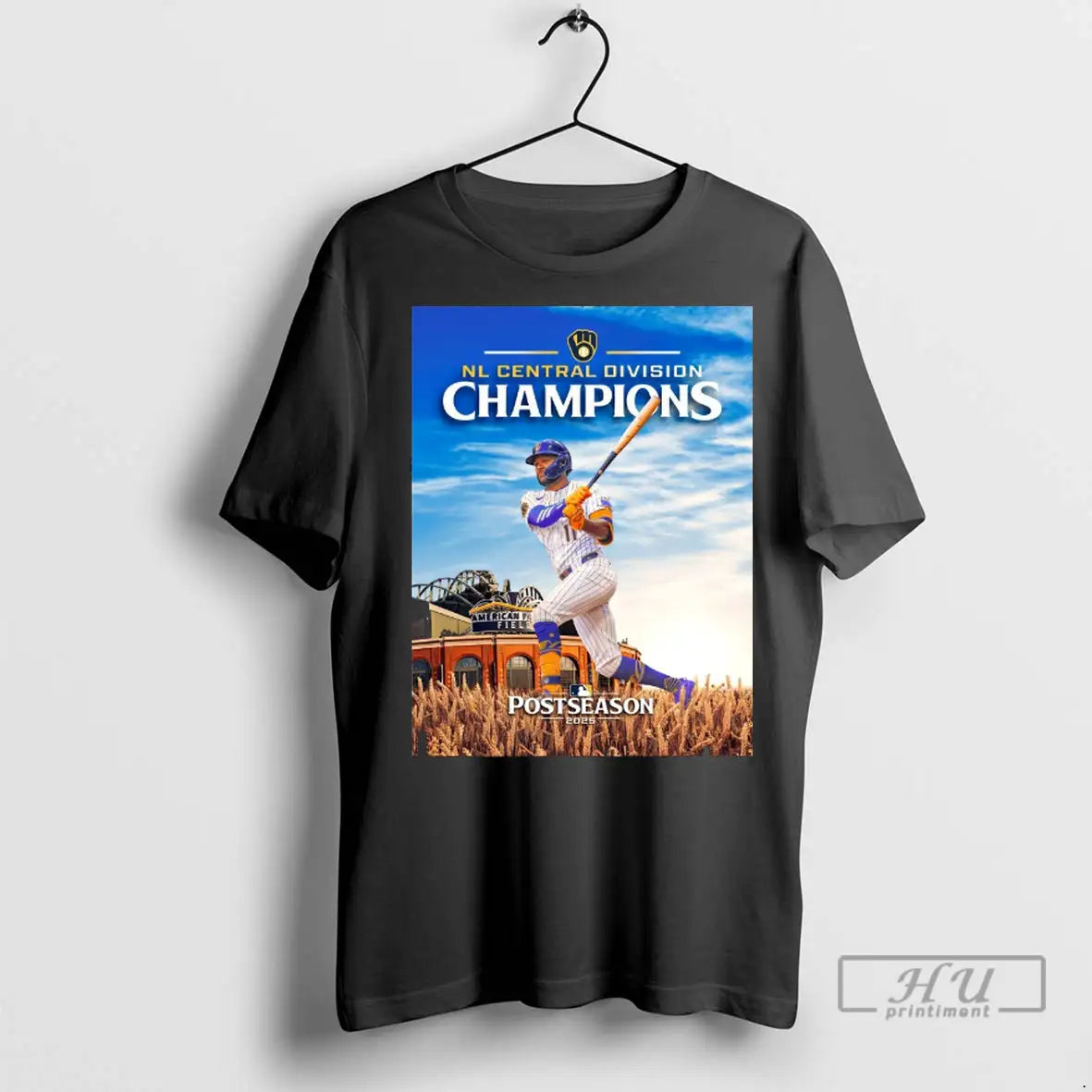 Trending Jackson Chourio Milwaukee Brewers Nl Central Division Champions 2025 Mlb Postseason At American Family