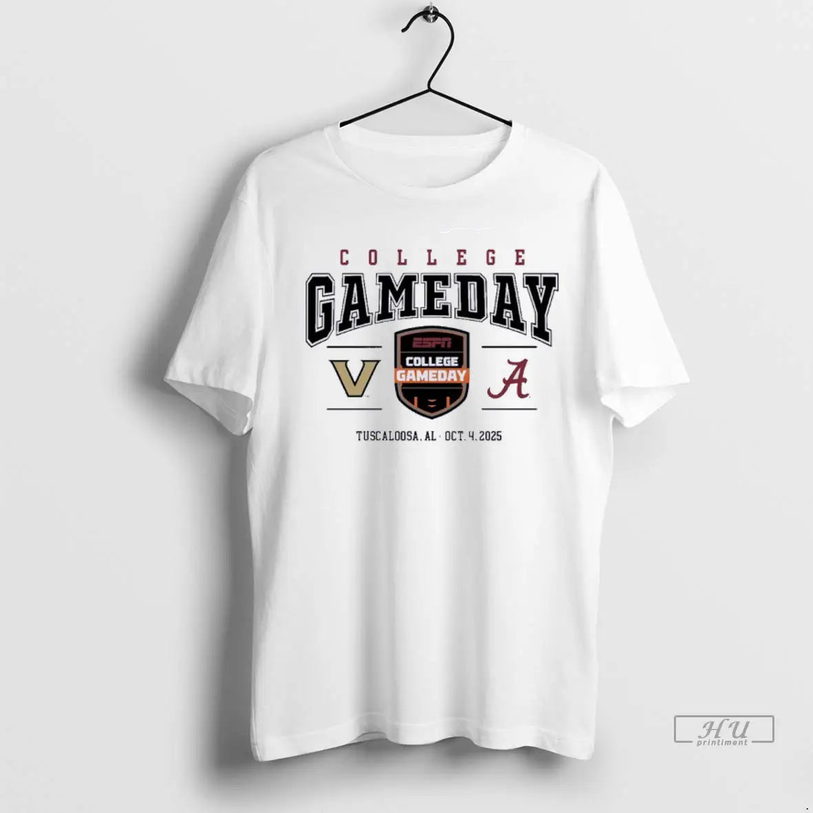 Trending Vanderbilt Vs Alabama 2025 College Gameday Tuscaloosa Al T Shirts