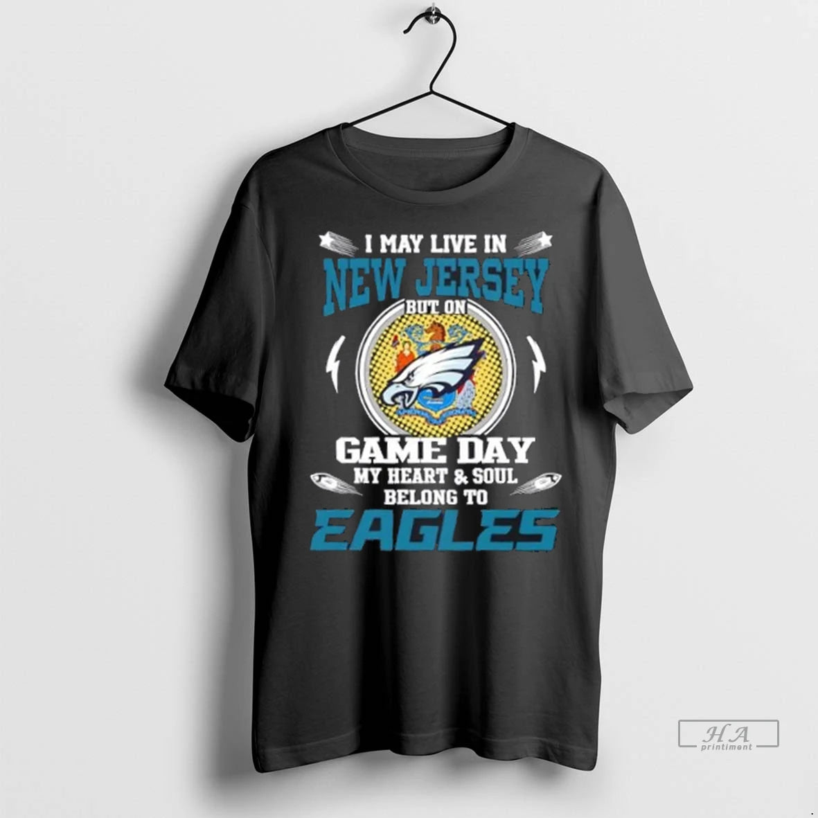 Trendy I May Live In New Jersey But On Game Day My Heart And Soul