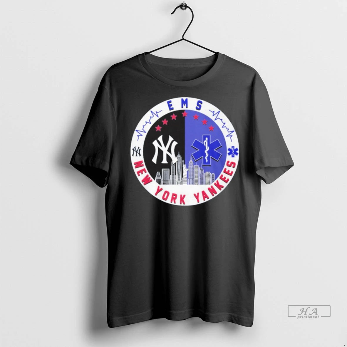 Trendy Official Ems X New York Yankees Skyline Tshirts Sweater