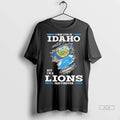 Trendy Official I May Live In Idaho But Im A Detroit Lions Fan Forever Tshirts