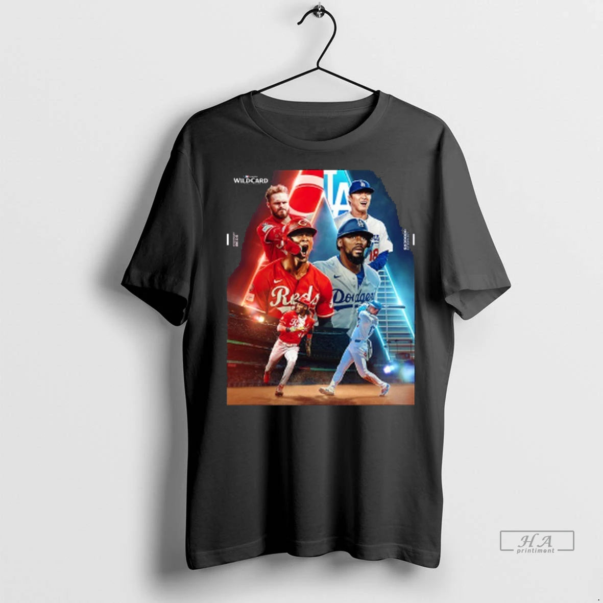 Trendy Official Reds Vs Dodgers 2025 Wild Card Game Tshirts Sweater