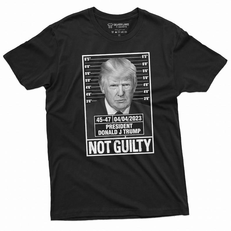 Trump Photo Not Guilty 45 47 President Shirt