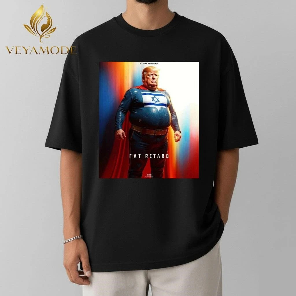 Trump Israel superman fat retard tee Unisex , , , Long Sleeve Tee