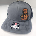 Trump You Missed Twice Middle Fingers Leather Patch Richardson 112 Snapback Trucker Hat Multiple Colors USA Make America Great Again