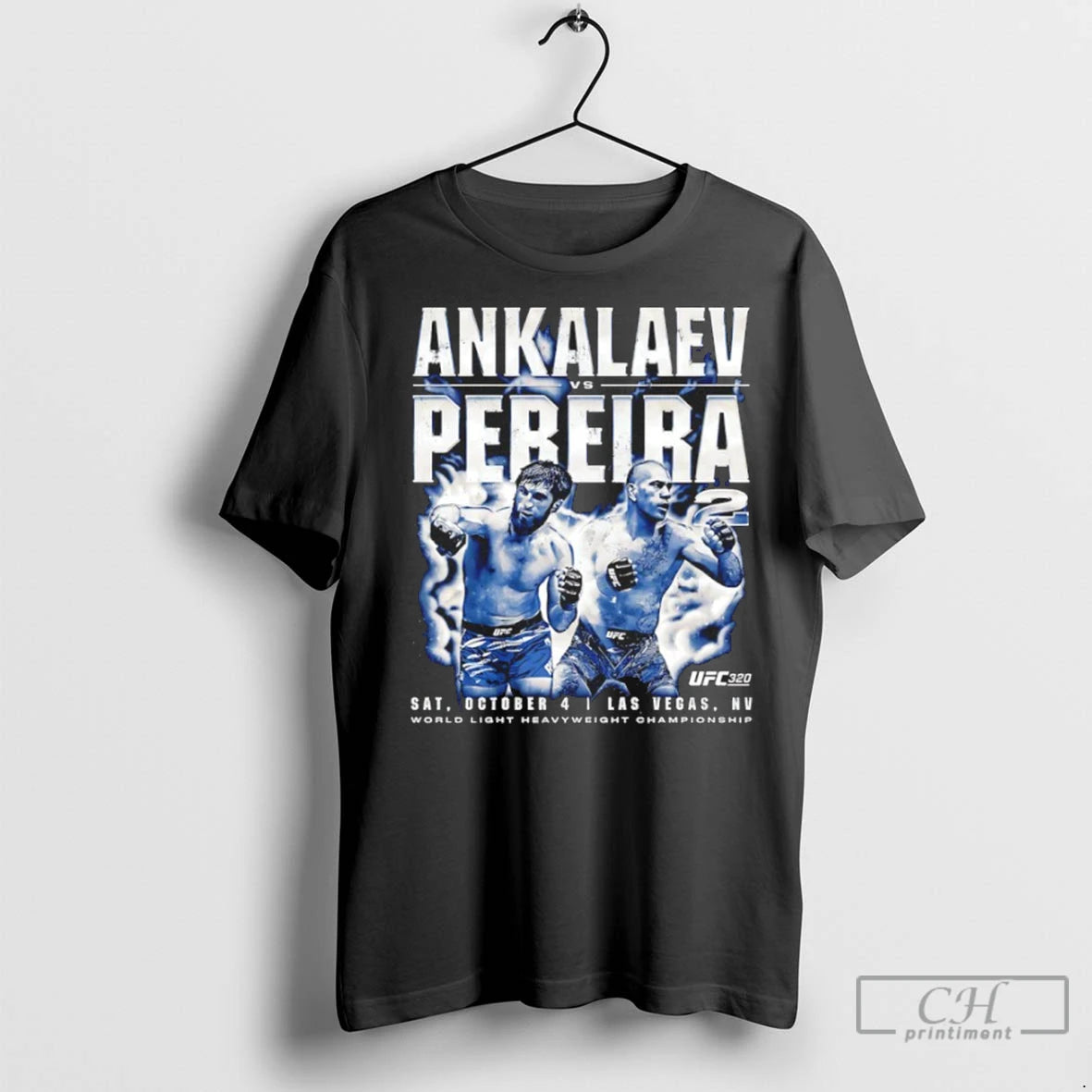 Ufc 320 Pereira Vs Ankalaev Graphic Vintage T Shirts