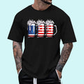 [ Cotton Shirt] Beer American Flag 4th July Merica Drinking USA