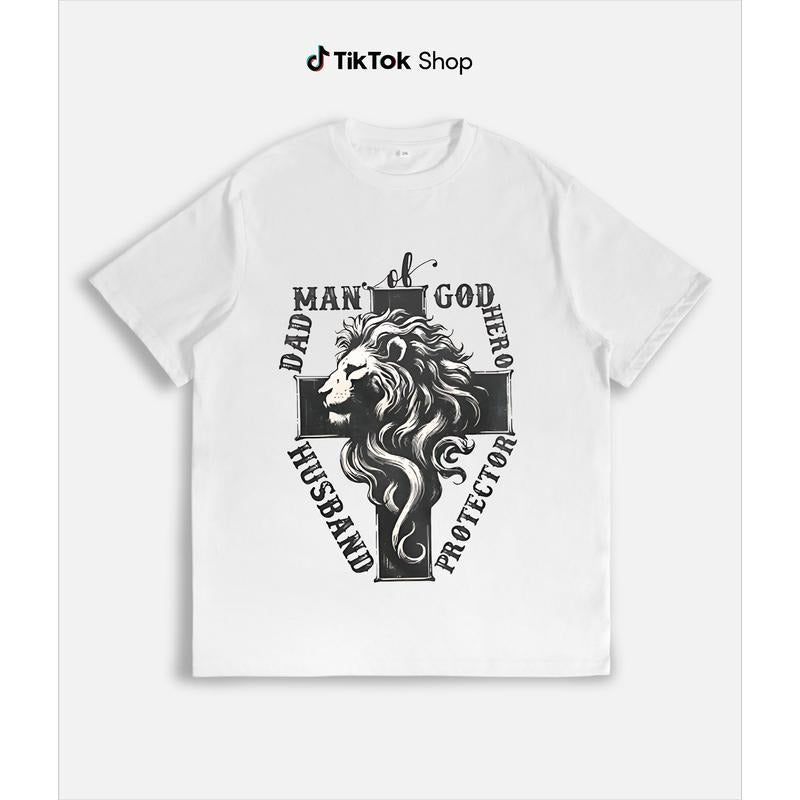" Lightsaber Brand Shirt Celebrating Masculine Roles: 'GA FOG FOG' WB Shield Lion Gunpla Brand Cross Emphasizing Dad Husband Hero Protector"