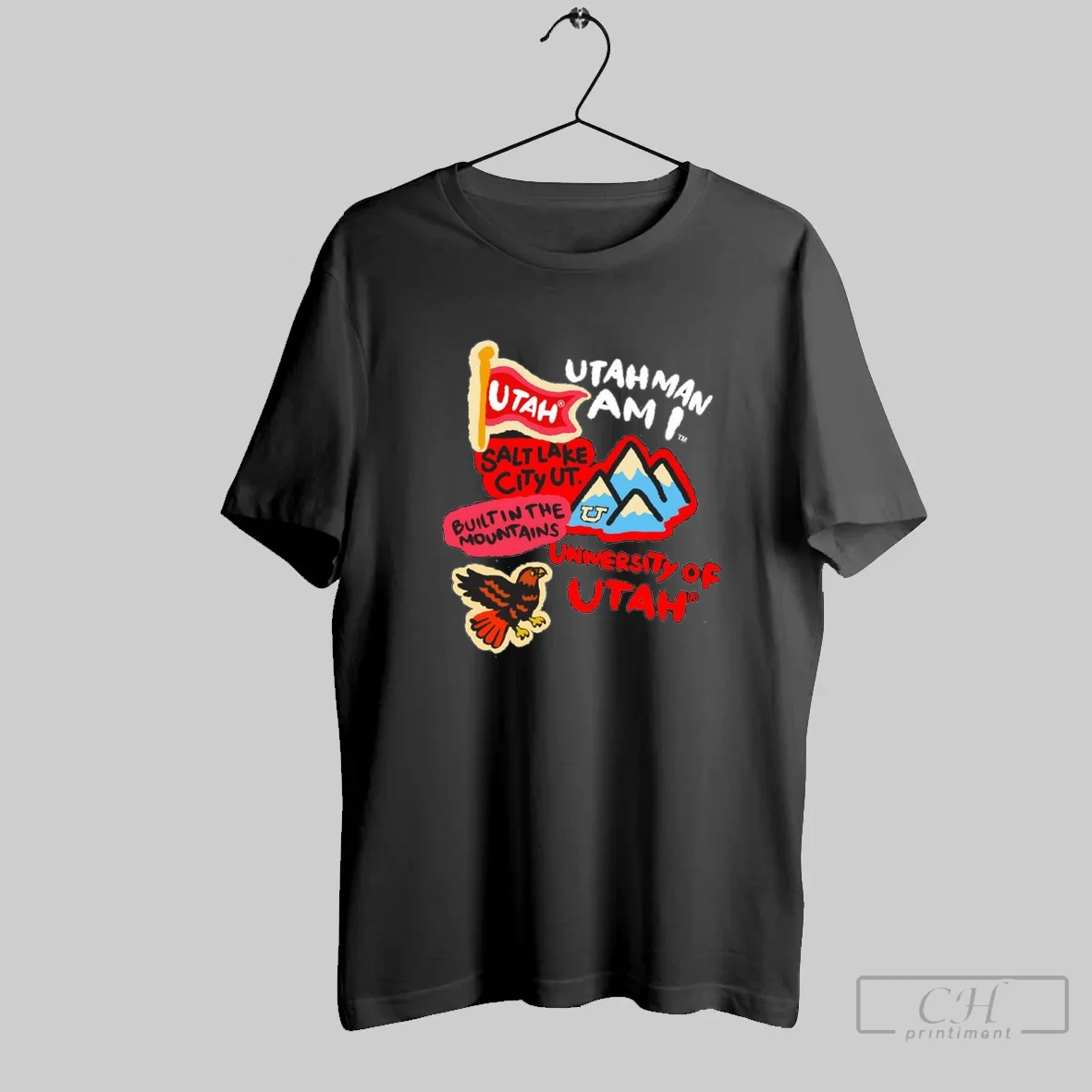 Utah Utes Utahman I Am Salt Lake City Built In The Mountains Paint Crew