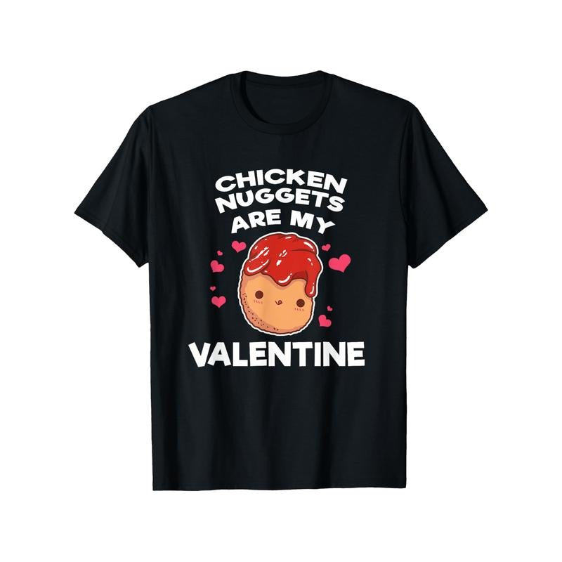Chicken Nuggets Humor 100% Cotton Comfort Fit Short Sleeve Casual & Outdoor Activities Made Usa