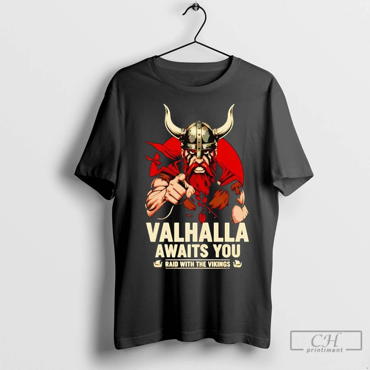 Valhalla Awaits You Raid With The Vikings T Shirts