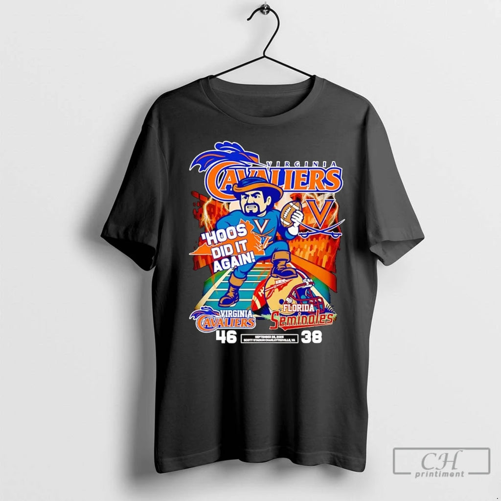 Virginia Cavaliers Hoos Did It Again Beat Florida Seminoles T Shirts