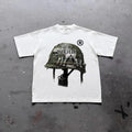 War Helmet Faith Over Fear Print Cotton Grunge Y2k Emo Scene Tapout Goth Amity Affliction Clothes T Shirt1