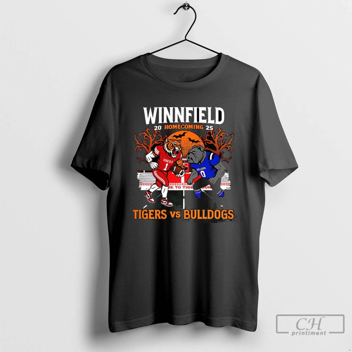 Winnfield Homecoming Tigers Vs Bulldogs 2025 T Shirts