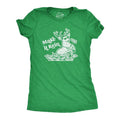 Make Rein Funny Santa Reindeer Novelty Funny Cute Slimming Top Comfortable Soft Womenswear Tops Novelty Green