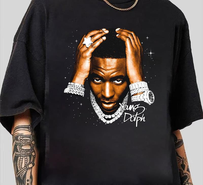 YOUNG DOLPH Rare Rap Tour Concert Hip Hop Shirt