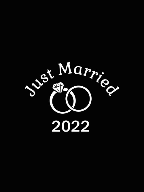 2022 Wedding Ring Matching Couple Just Married by joshlynefreefii