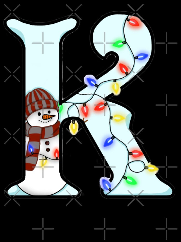 Holiday themed letter K by Artistkhg