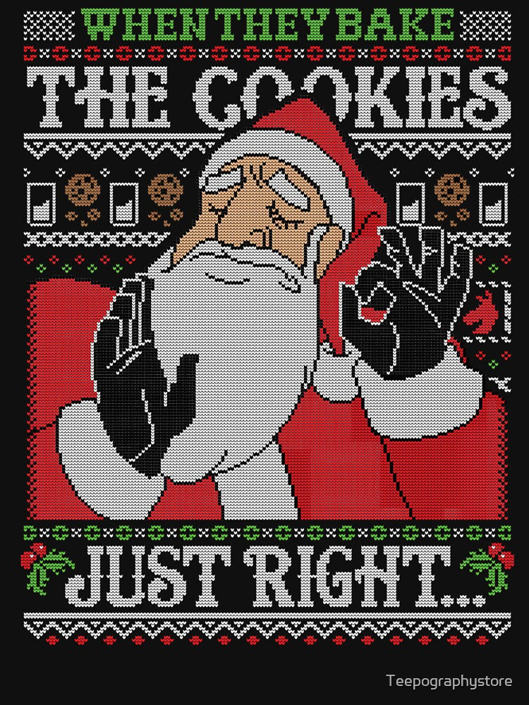 Holiday Cookie Perfection Santa Claus by Teepographystore