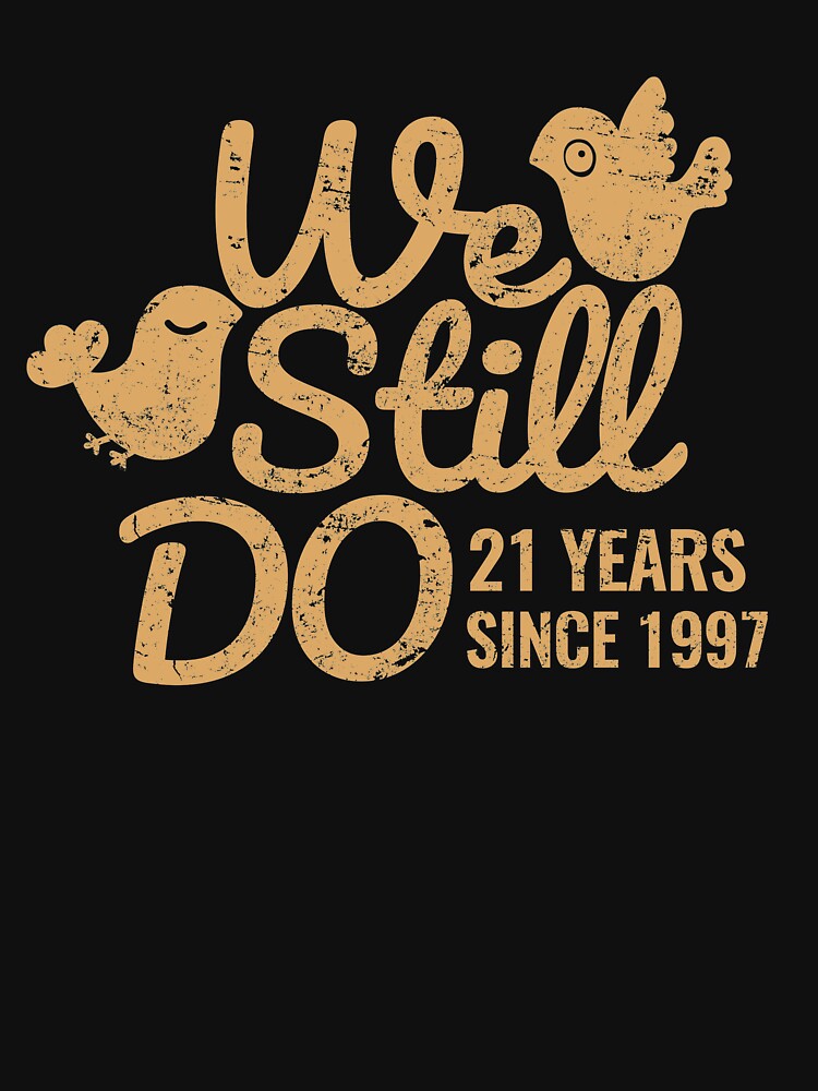 21st Wedding Anniversary Tee Twenty-One Years of Marriage Couple Clothing, Phone Cases And Other Gifts by MemWear
