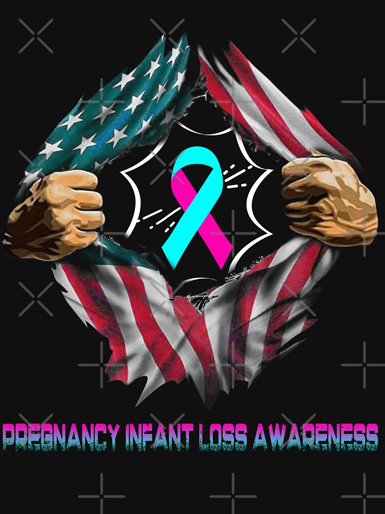 Pregnancy Infant Loss Awareness American Flag by ArangoaStore