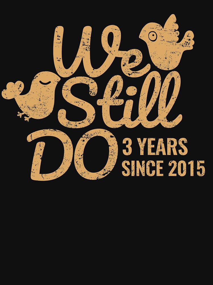 Leather Wedding Anniversary Gift Tee Three Years of Marriage Couple Shirt, Phone Cases And Other Gifts by MemWear