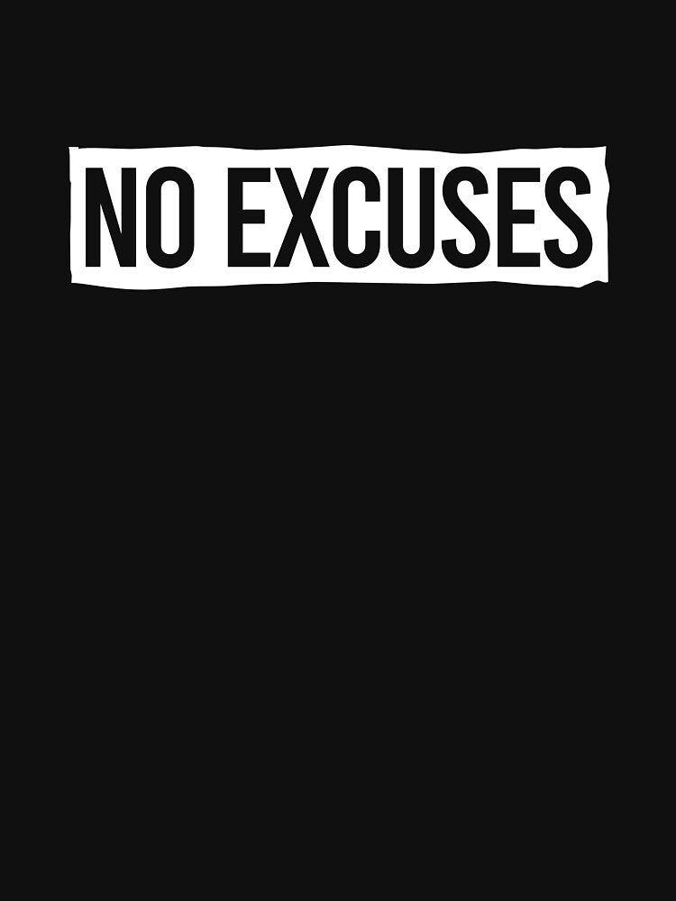 No Excuses - Motivational Workout Quote by malicaferrha