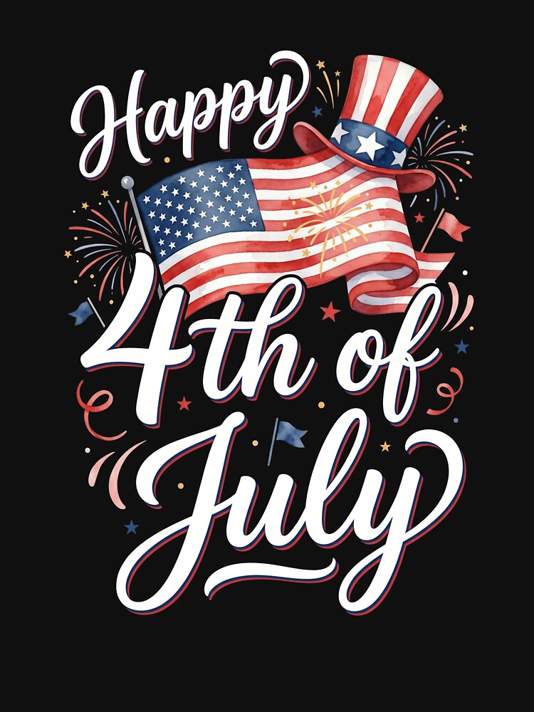 Happy 4th Of July American Patriot Independence Day Holiday by SofenArt