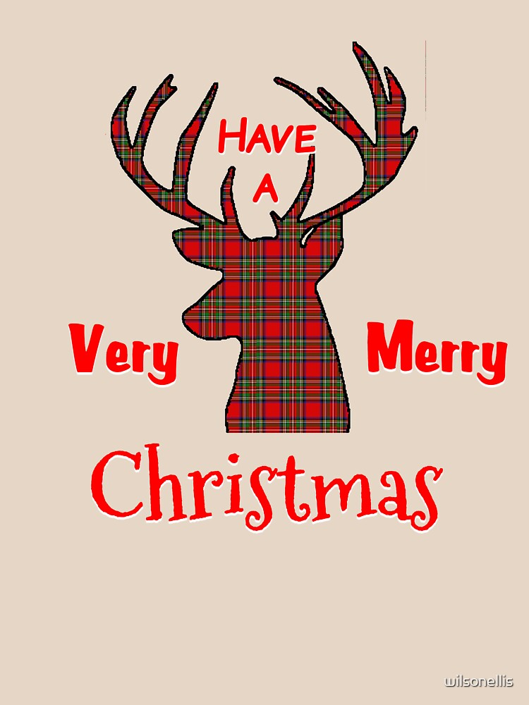 Holiday Christmas Deer by wilsonellis